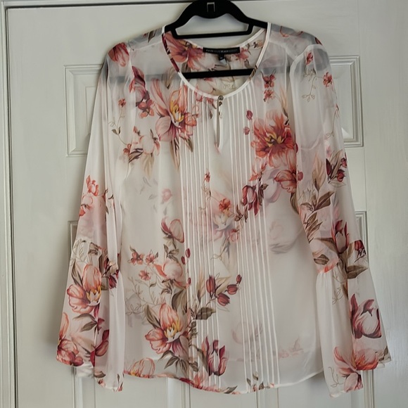 White House Black Market Blouse Sz 10 - Picture 4 of 7